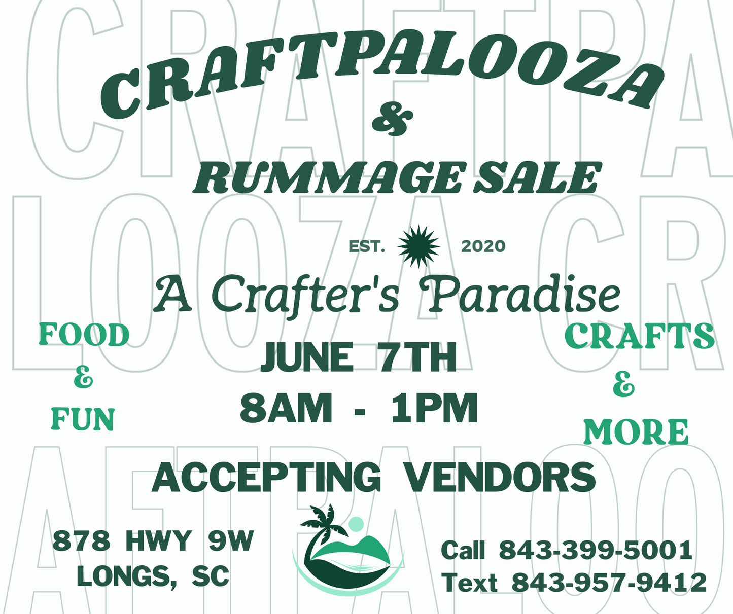 Craftpalooza & Rummage Sale