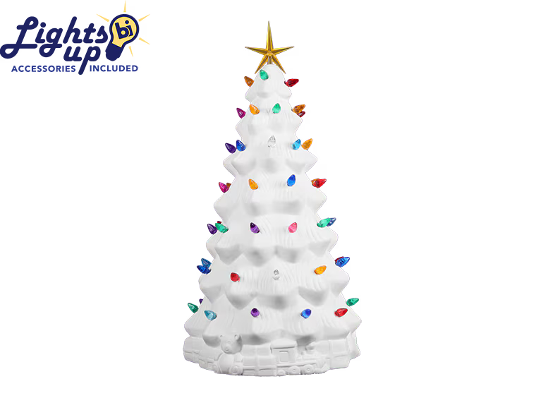 14 Inch Lighted Christmas Tree w/gifts