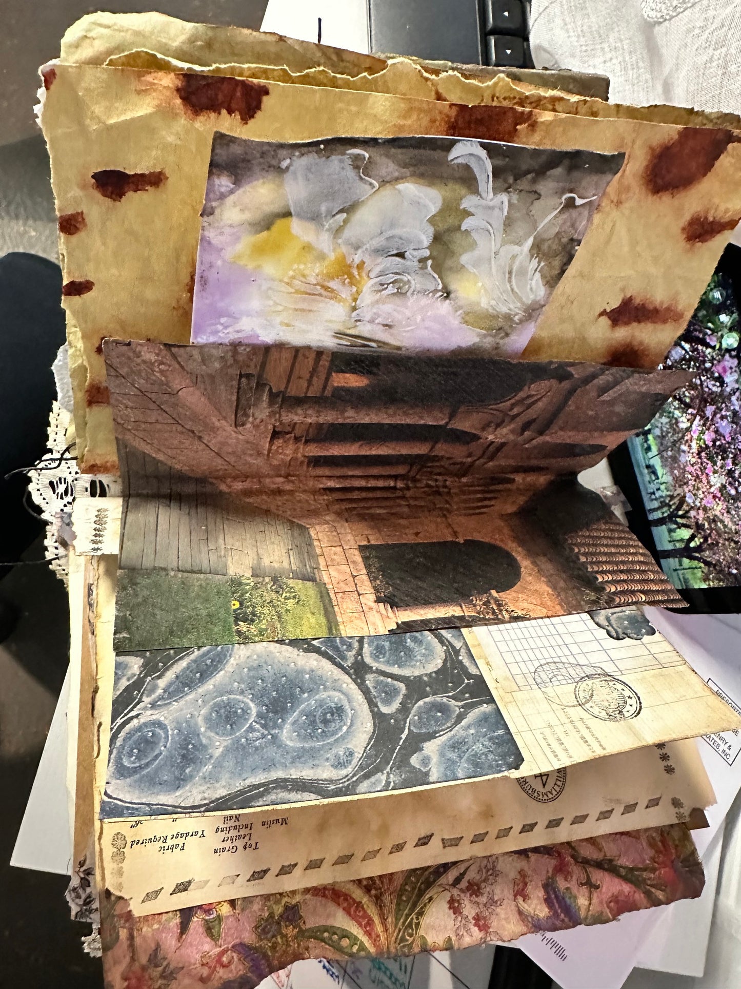 Junk Journal Paper Altering