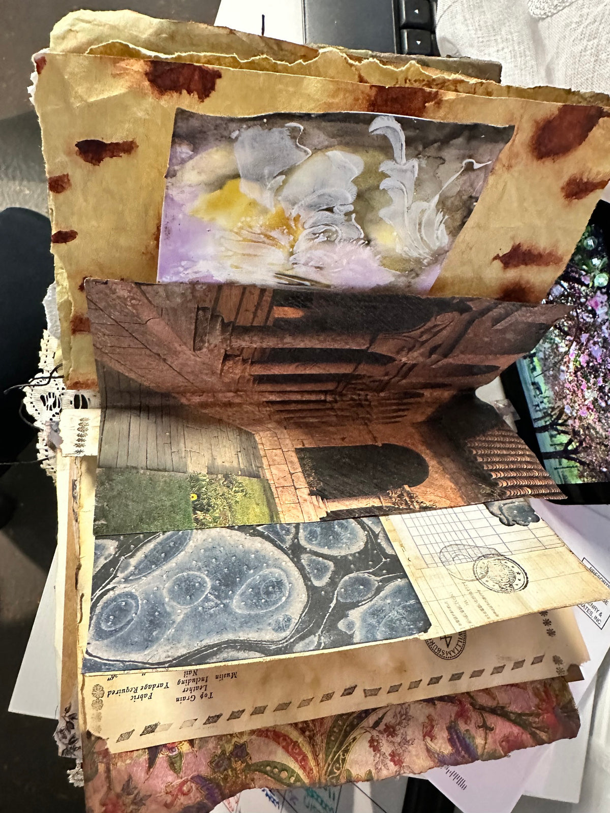 Junk Journal Paper Altering