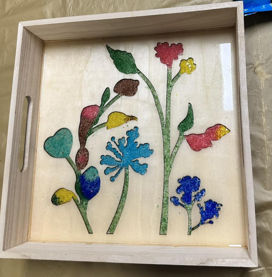Flower Resin Tray
