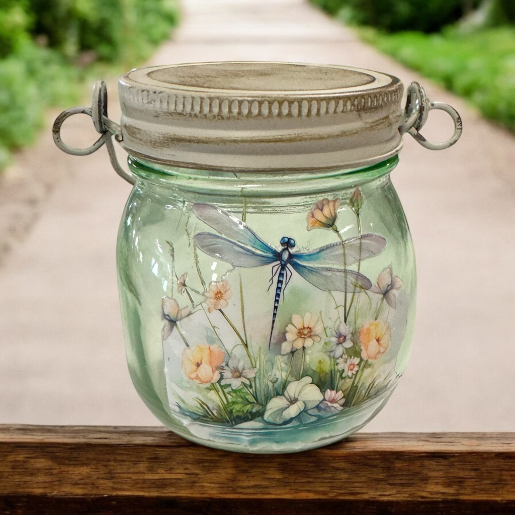 Lighted Distressed Jars
